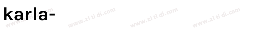 karla字体转换