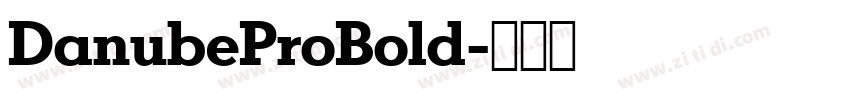 DanubeProBold字体转换