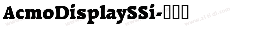 AcmoDisplaySSi字体转换