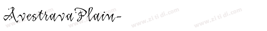 AvestravaPlain字体转换