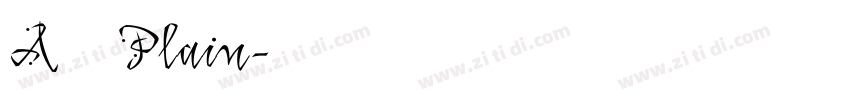 A鹅肉Plain字体转换