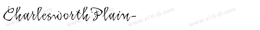 CharlesworthPlain字体转换