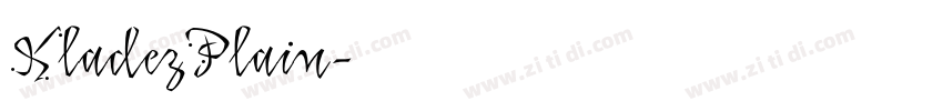 KladezPlain字体转换