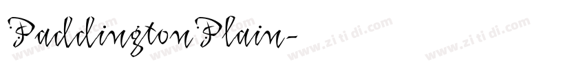 PaddingtonPlain字体转换