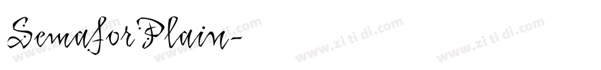 SemaforPlain字体转换