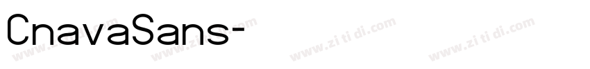 CnavaSans字体转换