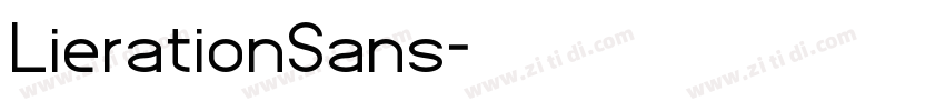 LierationSans字体转换