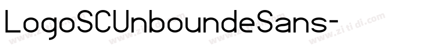 LogoSCUnboundeSans字体转换