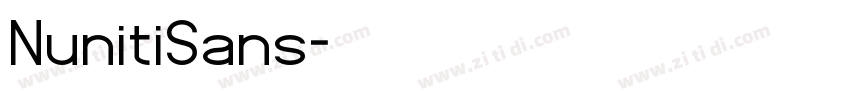 NunitiSans字体转换