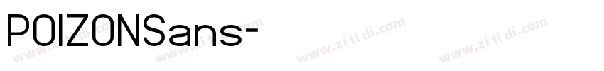 POIZONSans字体转换