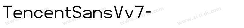 TencentSansVv7字体转换