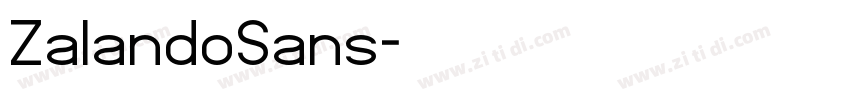 ZalandoSans字体转换