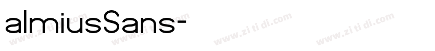 almiusSans字体转换