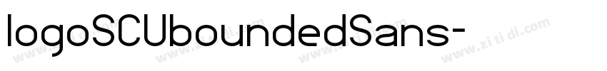 logoSCUboundedSans字体转换