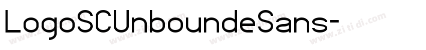 LogoSCUnboundeSans字体转换