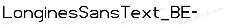 LonginesSansText_BE字体转换