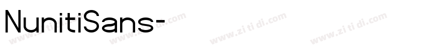 NunitiSans字体转换