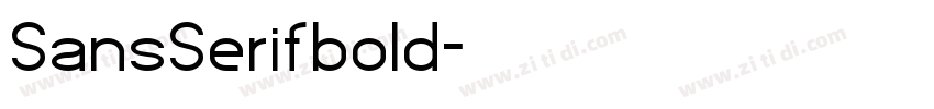 SansSerifbold字体转换