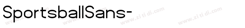 SportsballSans字体转换