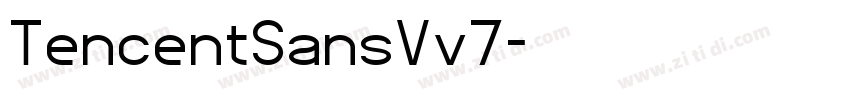 TencentSansVv7字体转换