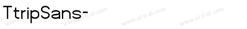 TtripSans字体转换