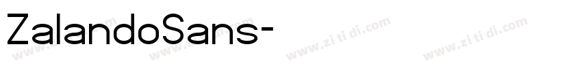 ZalandoSans字体转换