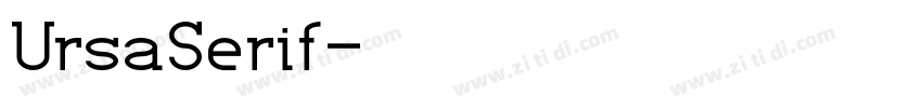 UrsaSerif字体转换