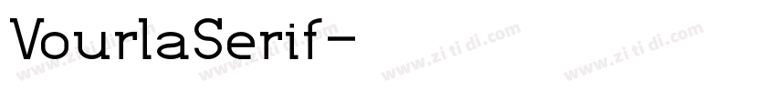 VourlaSerif字体转换