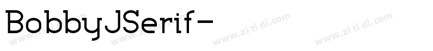 BobbyJSerif字体转换