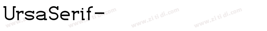 UrsaSerif字体转换