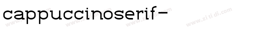 cappuccinoserif字体转换