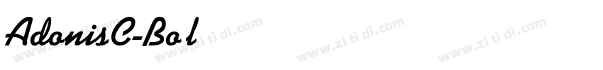 AdonisC-Bold字体转换