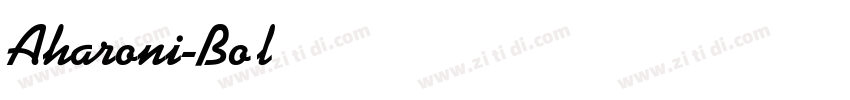 Aharoni-Bold字体转换