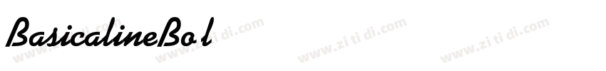 BasicalineBold字体转换