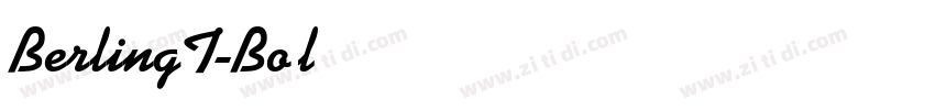 BerlingT-Bold字体转换