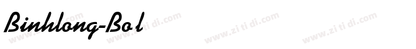 Binhlong-Bold字体转换