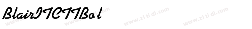BlairITCTTBold字体转换