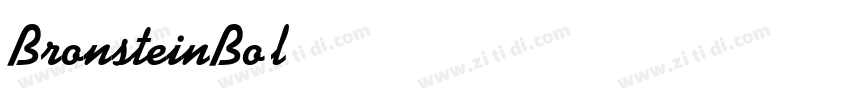 BronsteinBold字体转换