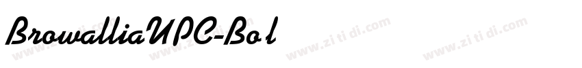 BrowalliaUPC-Bold字体转换