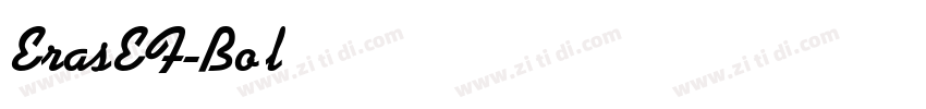 ErasEF-Bold字体转换