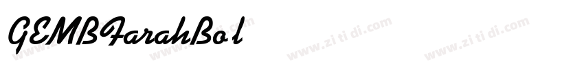 GEMBFarahBold字体转换