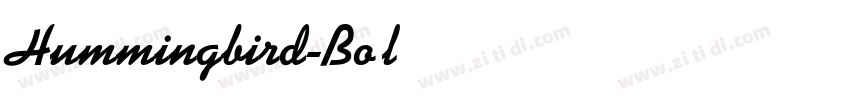 Hummingbird-Bold字体转换