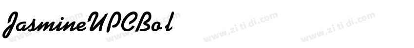 JasmineUPCBold字体转换