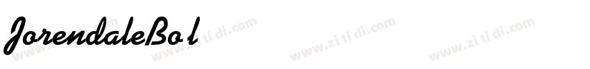 JorendaleBold字体转换