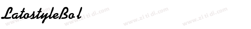 LatostyleBold字体转换