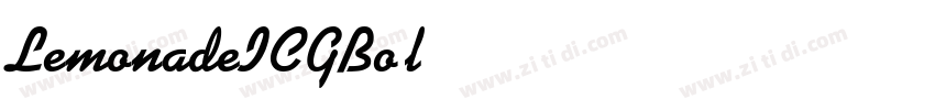 LemonadeICGBold字体转换