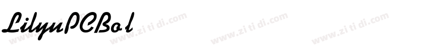 LilyuPCBold字体转换