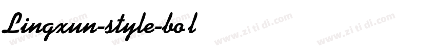 Lingxun-style-bold字体转换