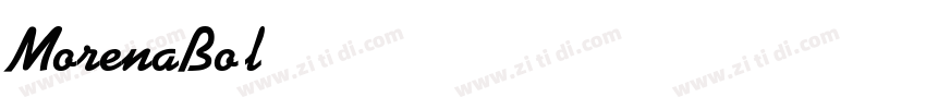 MorenaBold字体转换