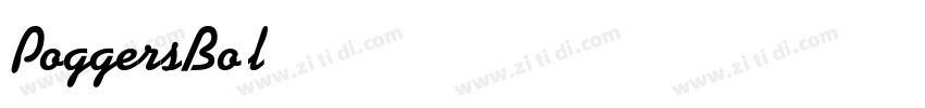 PoggersBold字体转换